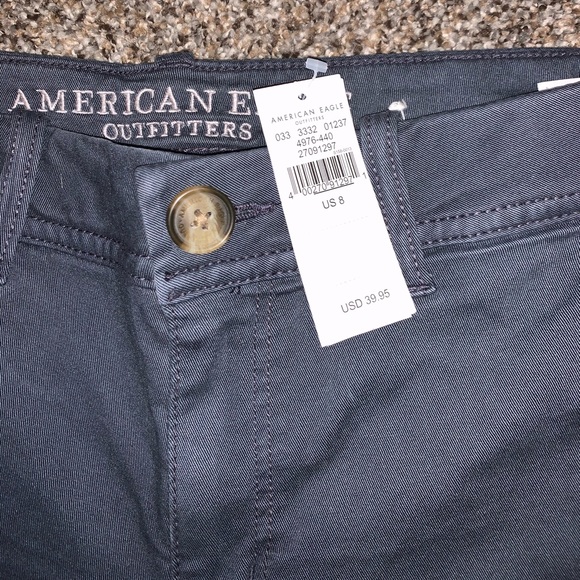 COPY - AE women’s khaki midi shorts - Picture 2 of 3